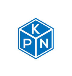 Kpn Letter Logo Design On Black Background