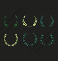 Six Laurel Wreaths Icons