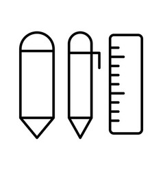 Pencil Icon Pen And Ruler Icon Related