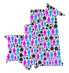 People Mauritania Map