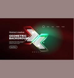 Abstract Background Landing Page Geometric Shape