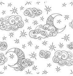 Fairytale Weather Forecast Seamless Pattern