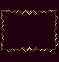 Frame For Text In Line Art Style Art Deco Frame