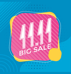 11 Big Sale Blue Poster