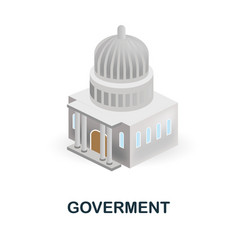 Government 3d Icon Simple Element From Buildings