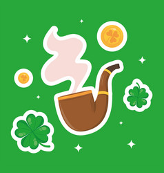 Saint Patricks Day Coins With Pipe