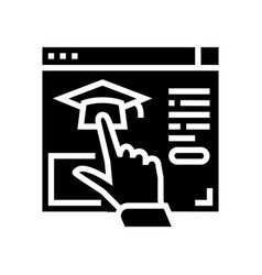 Link To Higher Education Resource Glyph Icon