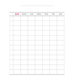 Paper Weekly Planner Empty Page