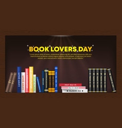 Book Lovers Day Background With Books