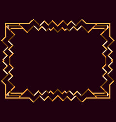 Frame For Text In Line Art Style Art Deco Frame