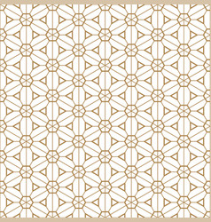 Seamless Japanese Pattern Kumiko Style In Golden