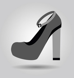 Single Women Platform High Heel Strap Shoe Icon