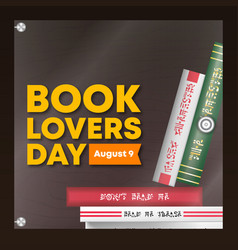 Book Lovers Day Background With Books