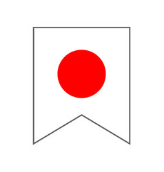 Design Icon Of Japanese Flag