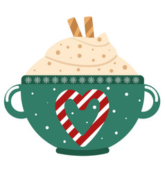 Hot Cocoa In Green Cup