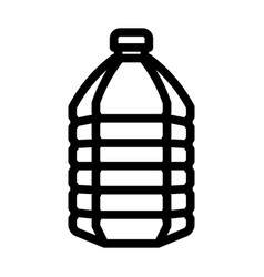 Water Plastic Bottle Line Icon