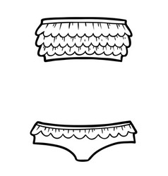 Coloring Book Bandeau Bikini