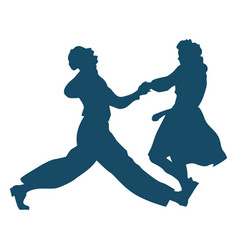 Lindy Hop Dance Silhouette