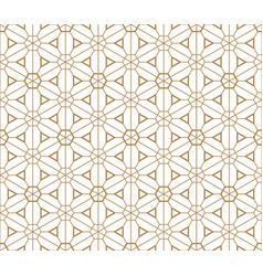 Seamless Japanese Pattern Kumiko Style In Golden