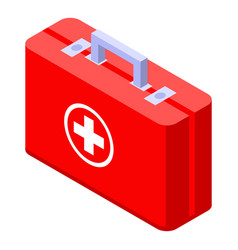 Family First Aid Kit Icon Isometric Style