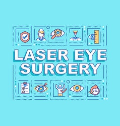 Laser Eye Surgery Word Concepts Banner