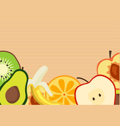 Paper Texture Background With Fruit