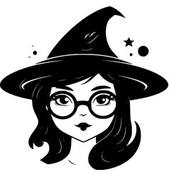 Witchy - Black And White Isolated Icon