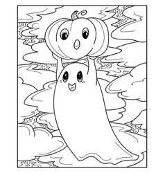 Boo Pumpkin Halloween Coloring Pages For Adults Co