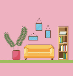 Cartoon Concept Part A Cozy Living Room