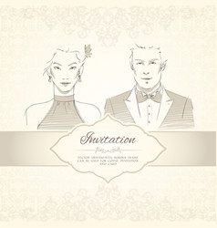 Classical Wedding Invitation Card