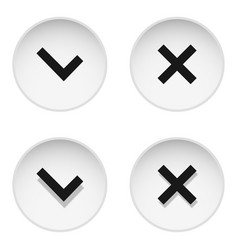 Simple Check Mark Icons In A Circle