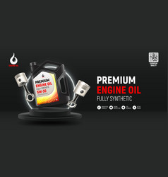 Engine Oil Advertising Banner