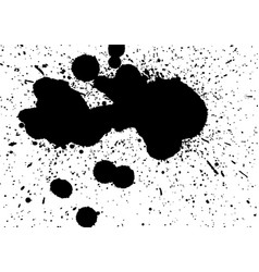 Black Splashes Hand Made Tracing From Sketch