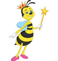 Cute Queen Bee Cartoon