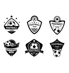 Football Badges Black Set