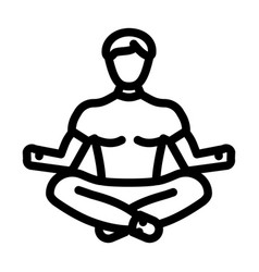 Mindfulness Practice Headache Treatment Line Icon