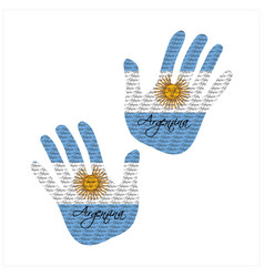 Argentina Flag Hand