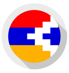 Flag Nagorno Karabakh Republic Round Shape