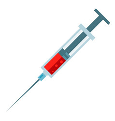 Syringe With Blood