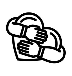 Cuddle Headache Treatment Line Icon