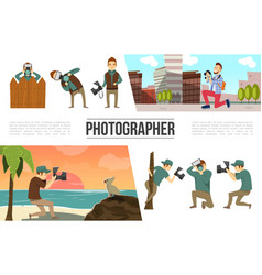 Flat Photography Elements Collection