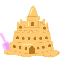 Sand Castle With Baby Shovel