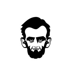 Abraham Lincoln Head Black Silhouette Icon