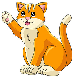 Cat Cartoon Colored Clipart