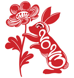 Chinese Lunar New Year Rabbit Symbol 2023