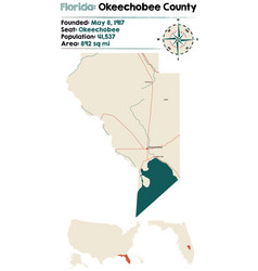 Map Okeechobee County In Florida