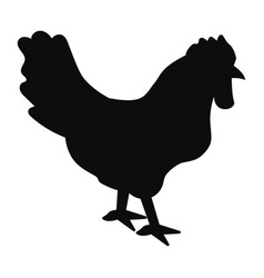 Hen Silhouette Farm Animal