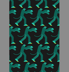 Monkey Zombie Pattern Gorilla Green Undead