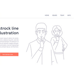 Shush - Modern Line Design Style Web Banner