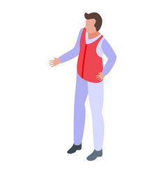 Acrobat Stage Icon Isometric Circus Man